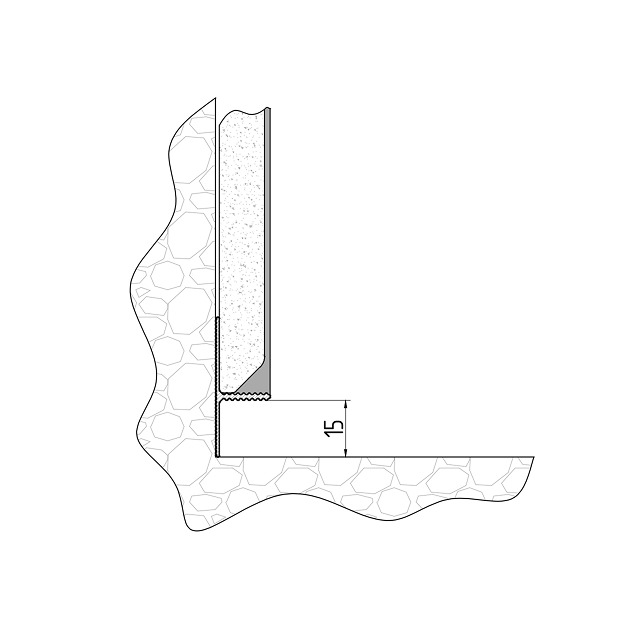 теневой плинтус 15