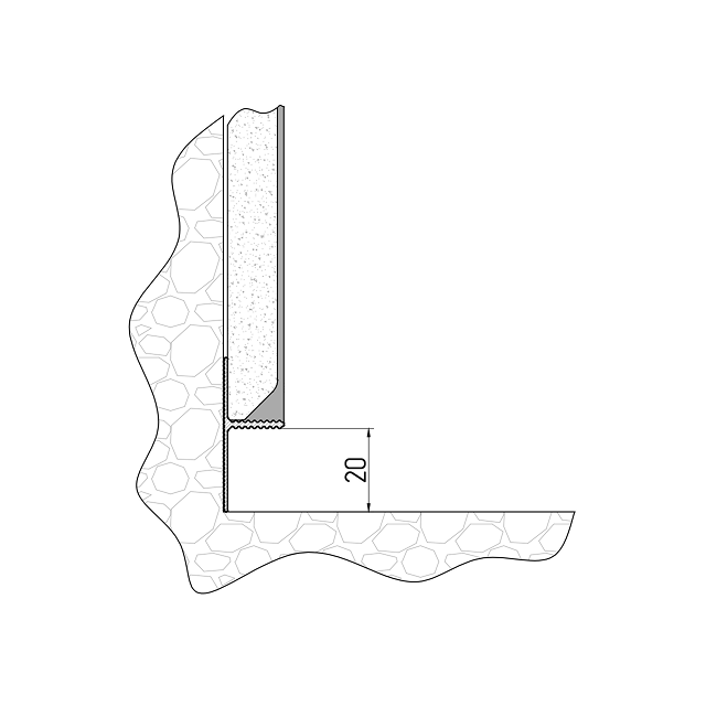 Теневой плинтус 20
