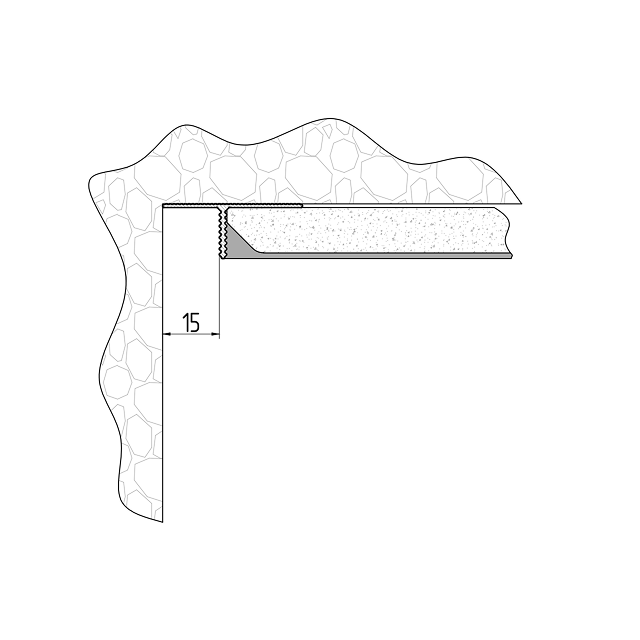 потолок с теневым зазором 15