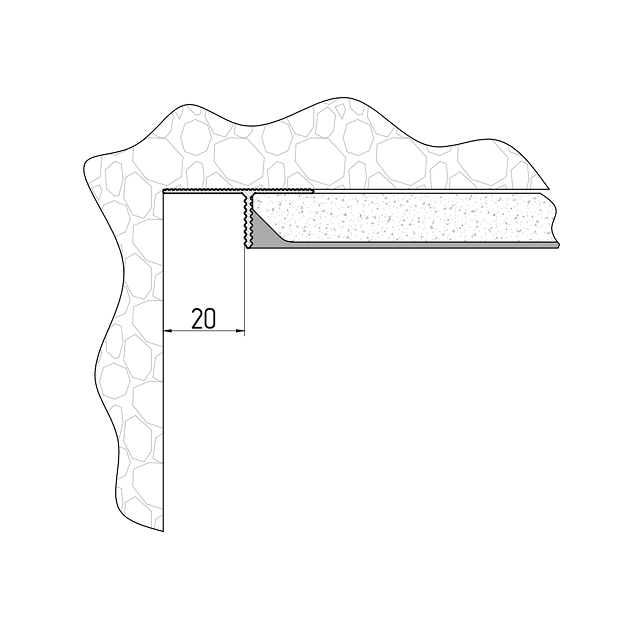 потолок с теневым зазором 20